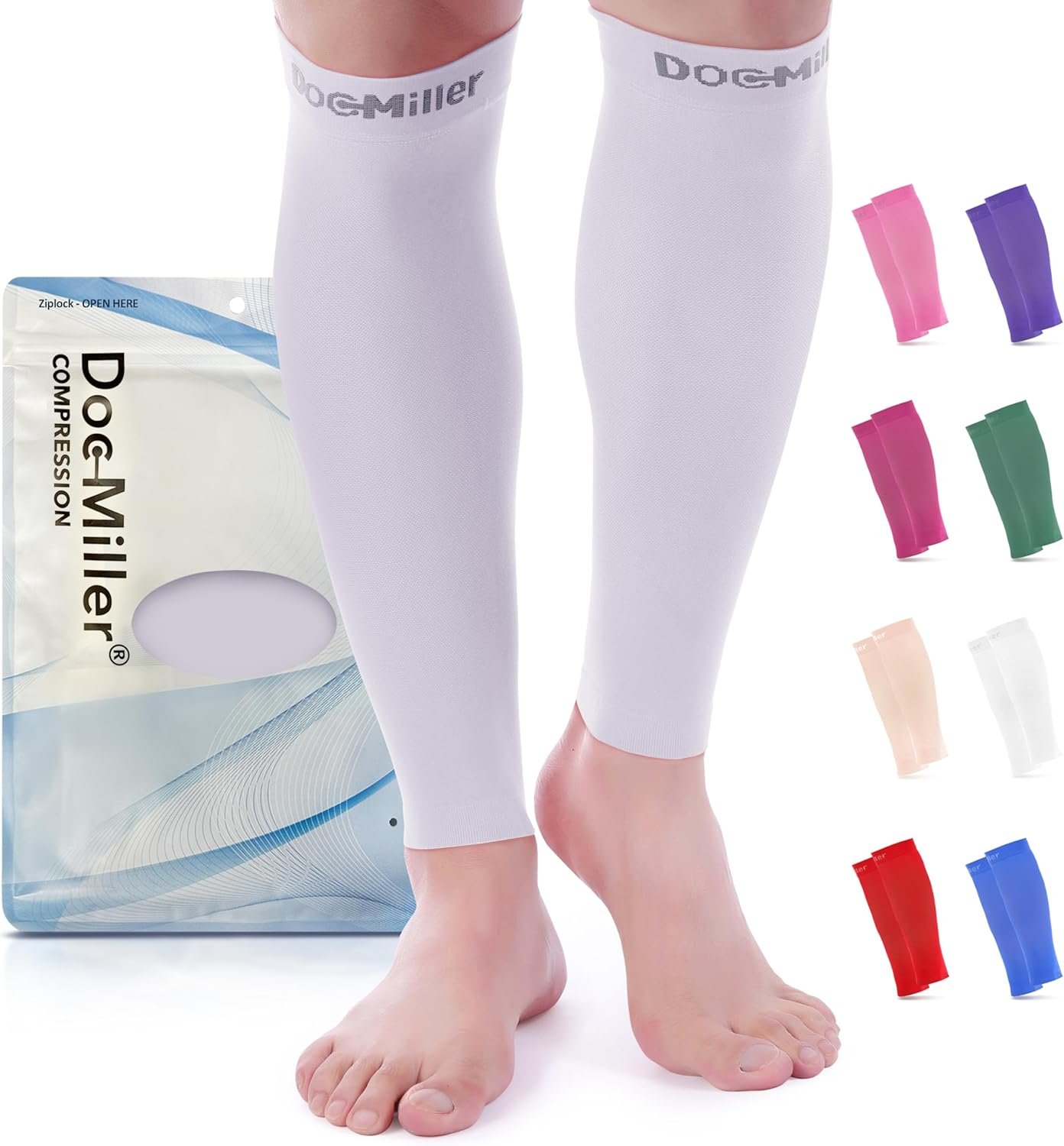 Doc Miller Compression Calf Sleeve for Men & Women, Pre...