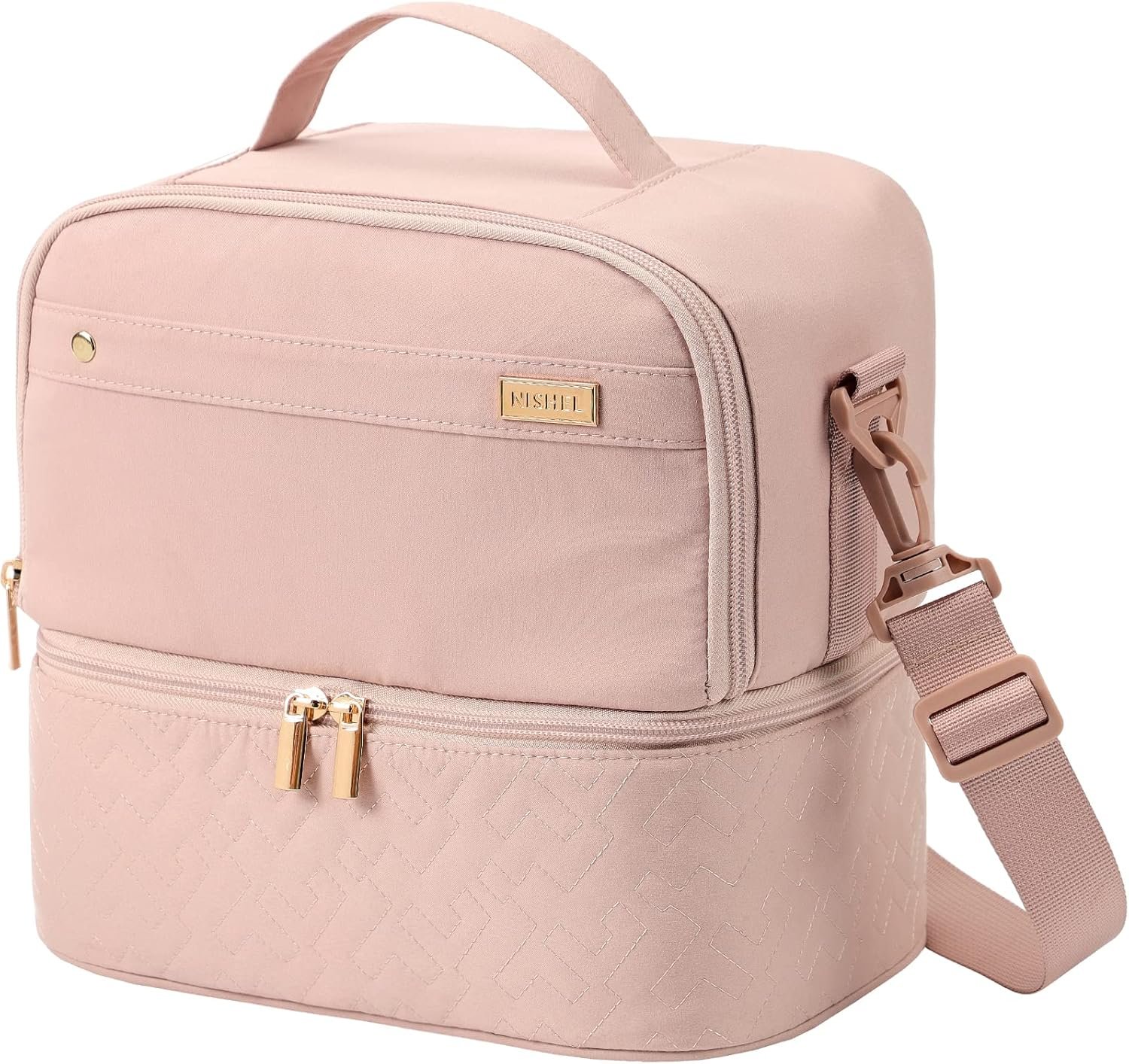 NISHEL Lunch Bag for Women, Insulated Two Separate Compartme...