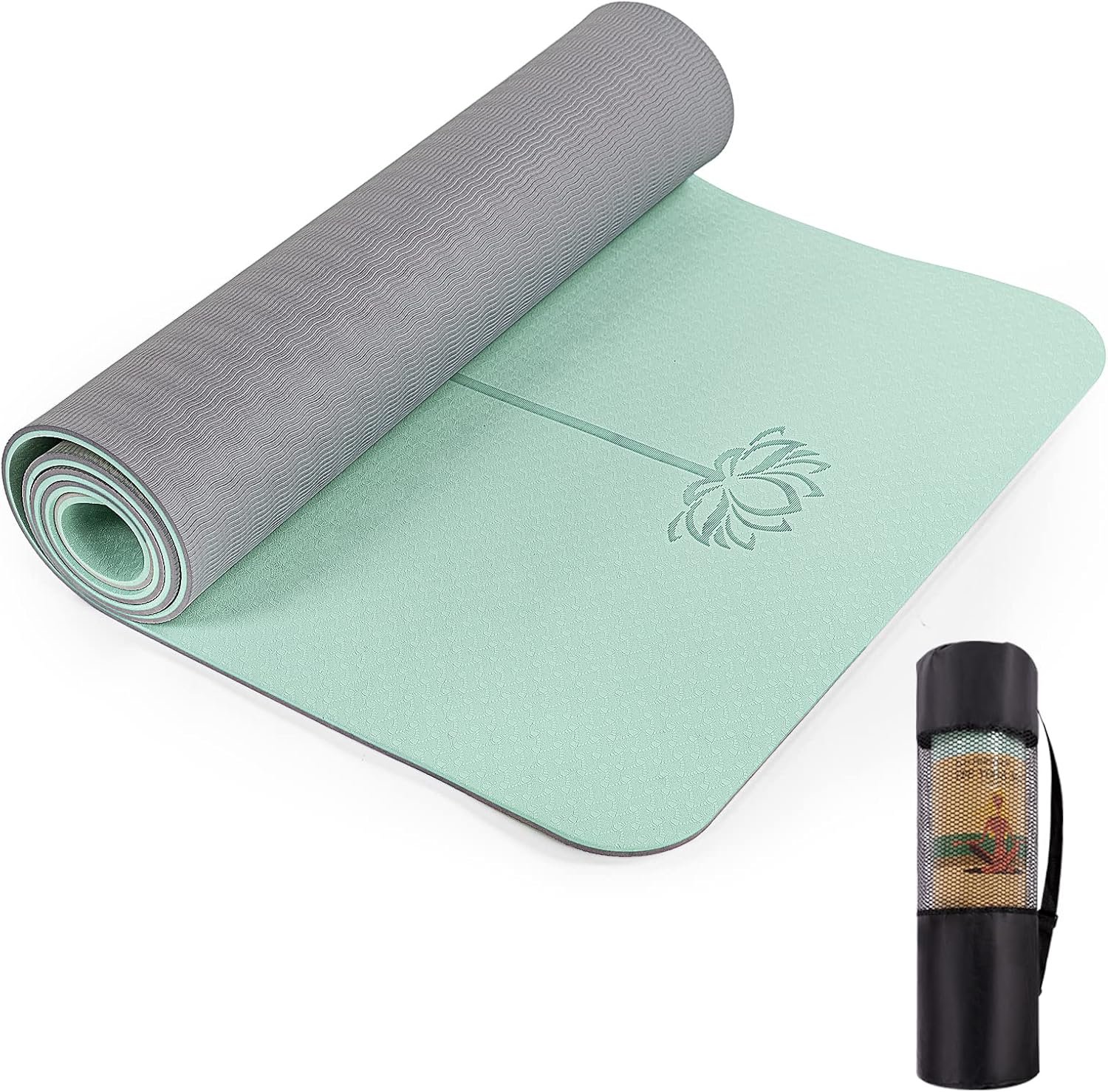 UMINEUX Yoga Mat Extra Thick 1/3” & 2/5″ No...