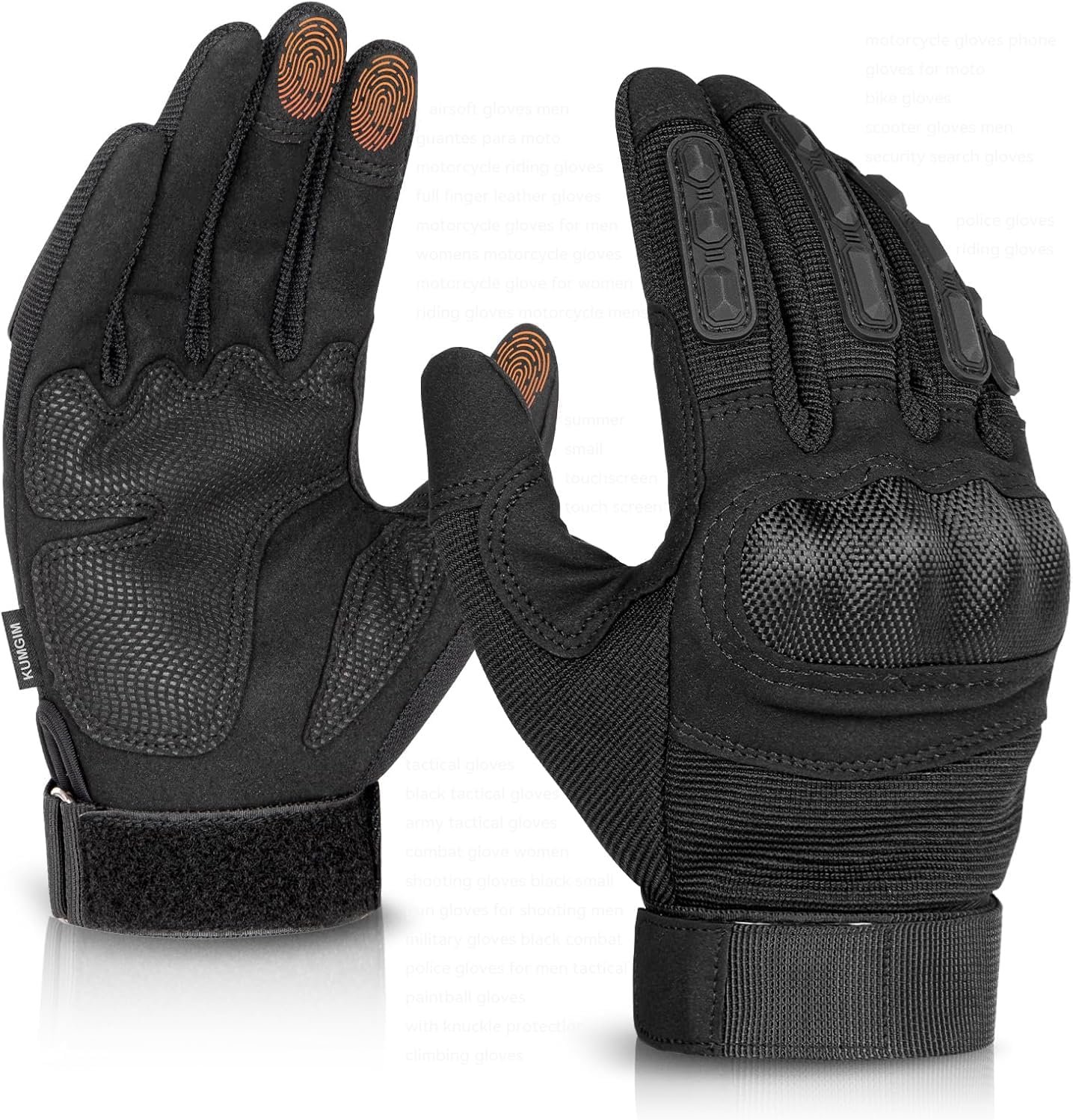 Tactical Gloves for Men and Women, Motorcycle Gloves Black T...