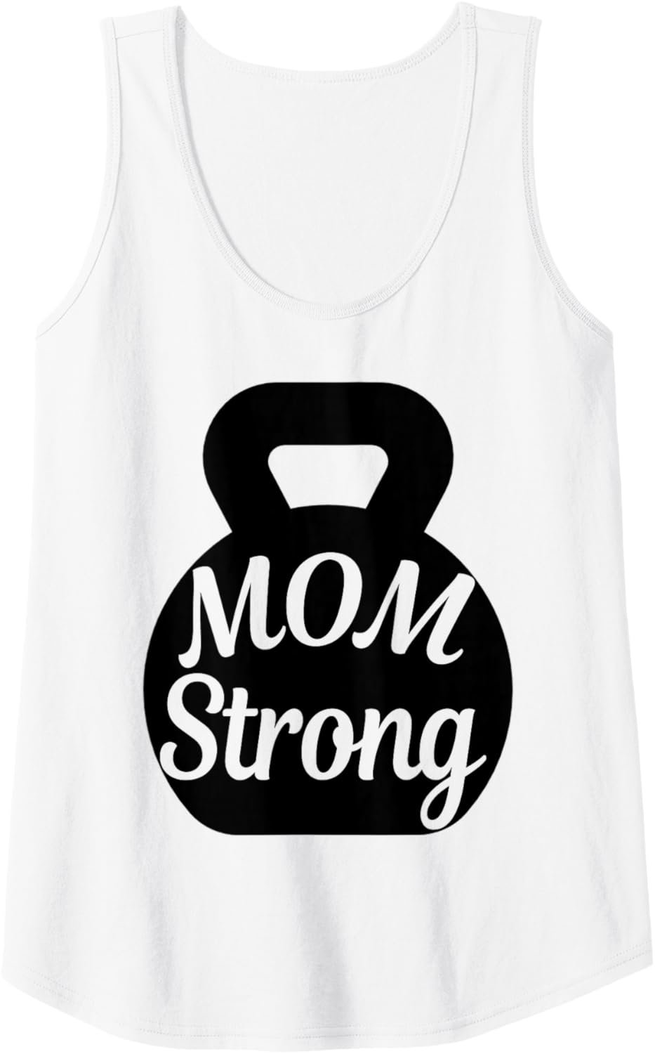 Womens Mother’s day Workout kettlebell mom strong Tank...