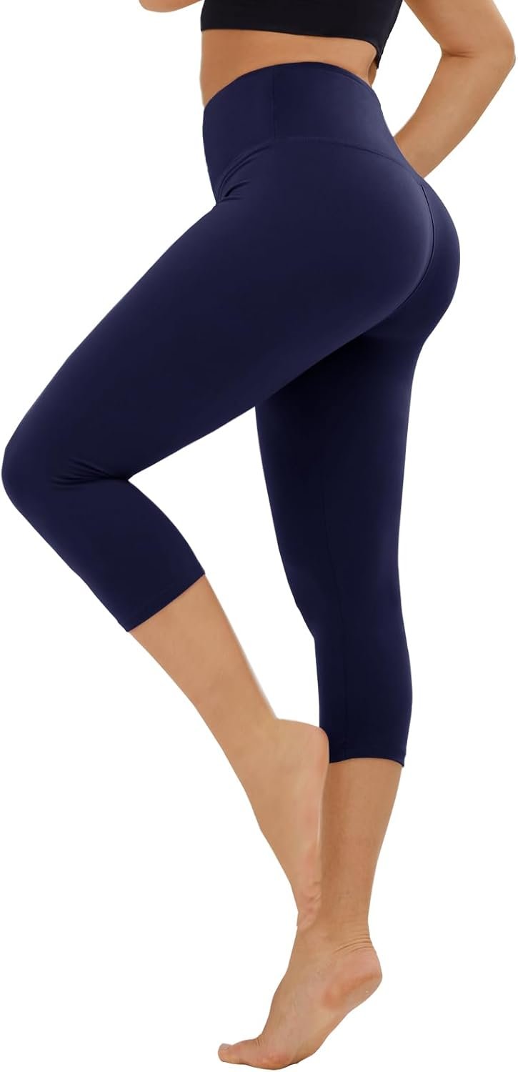 High Waisted Leggings for Women – No See Through Tummy...