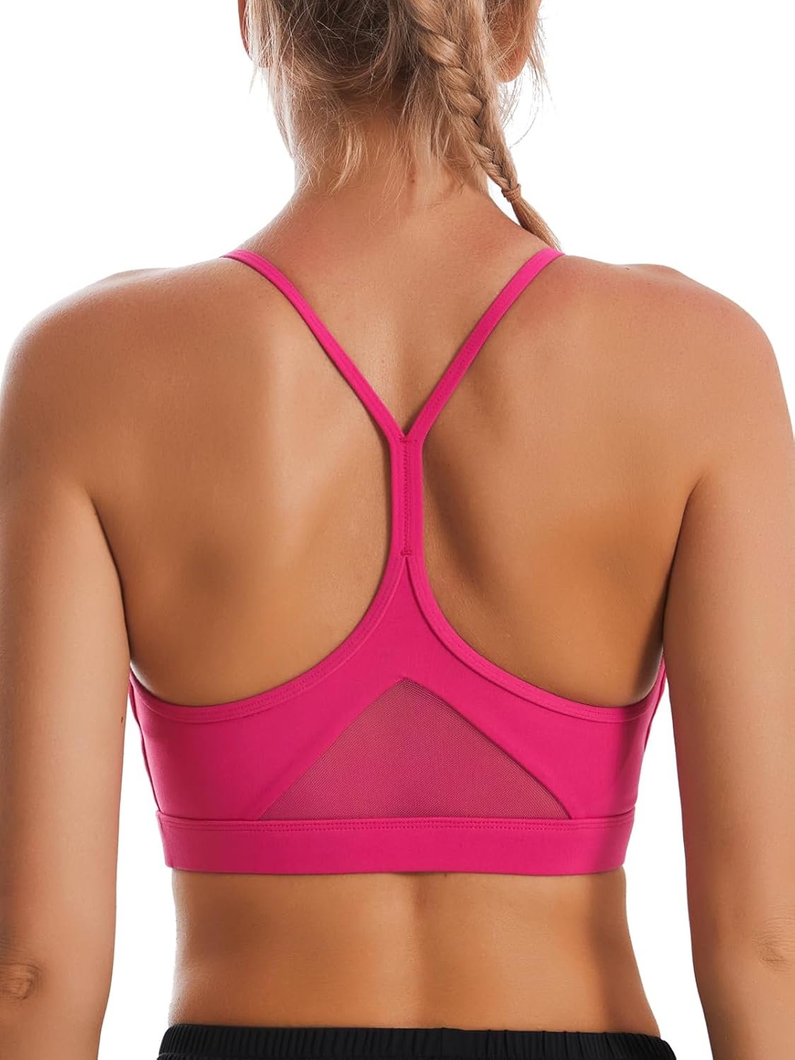 RUNNING GIRL Y-Back Sports Bras for Women, Medium Impact Wir...