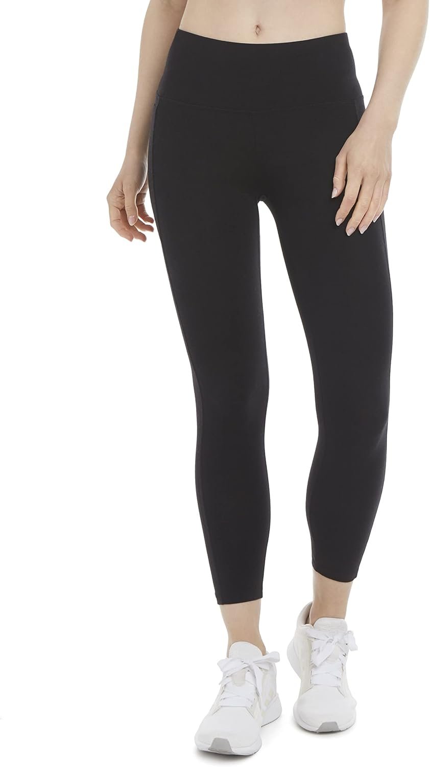 Energy Zone Womens Cotton Stretch 7/8 Legging with Pockets