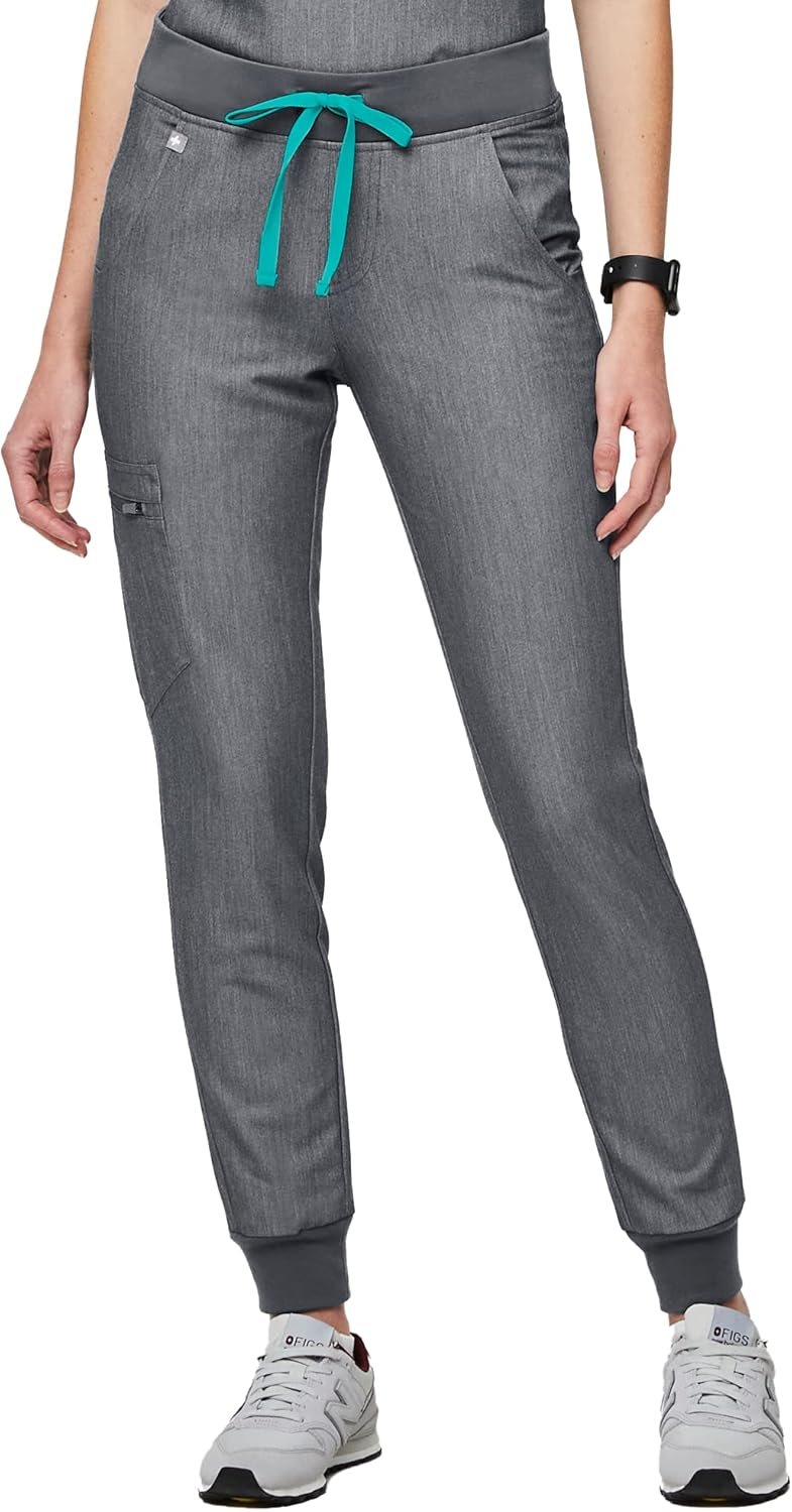 FIGS Zamora Jogger Scrub Pants for Women — Slim Fit, 6 Poc...