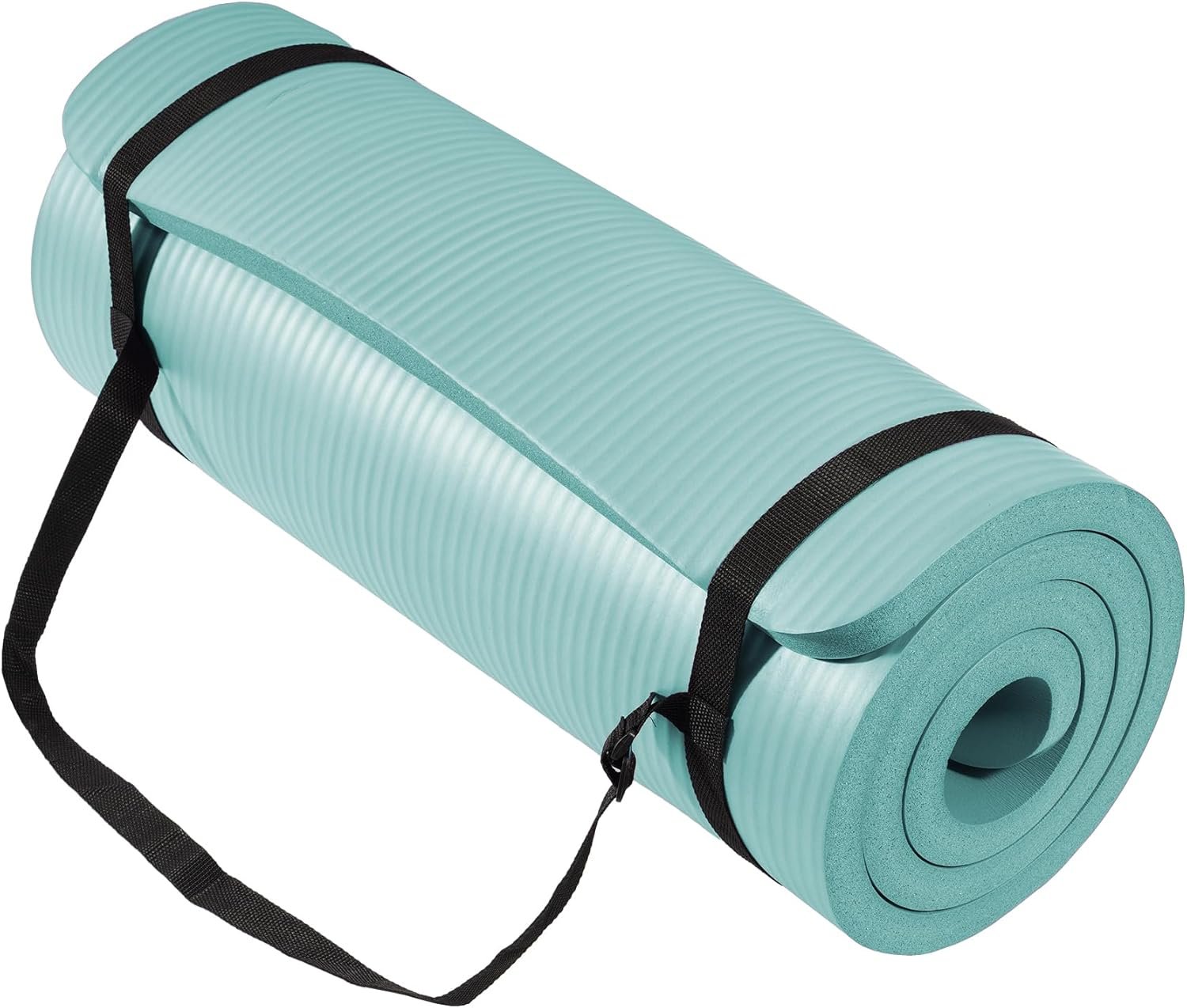 BalanceFrom Yoga Mat 1-Inch Extra Thick High-Density Exercis...
