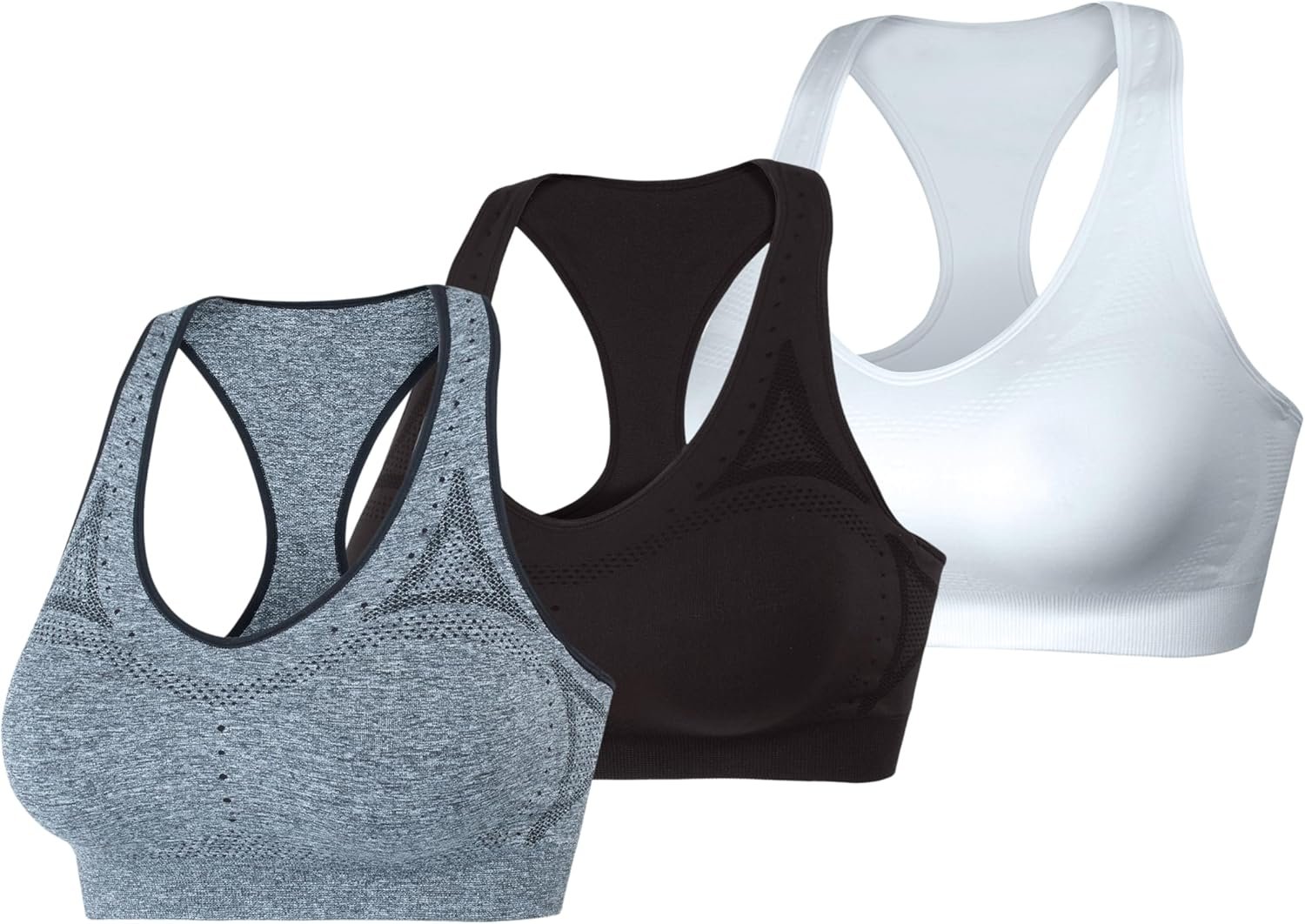 Hanes Womens Sport Seamless Racerback Sports Bra