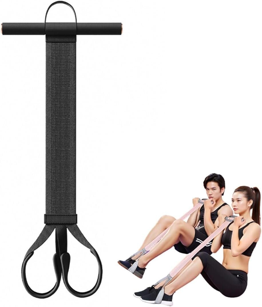 2025 New Yoga Pedal Resistance Fabric Band with Handles Anti-Broken Elastic Sit Up Pull Rope for Strength Training 120lb Full-Body Excercise Band Portable Unisex Resistance Exercise Bands
