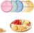 (5 Pack) Portion Control Plate for Balanced Eating, 9″ Unbreakable Divided Plates,3 Compartment Plates, Reusable Plastic Plates, BPA Free for Adults