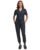 Green Town Scrubs for Women Scrub Set – Jogger Pant and Tuck-In V-Neck Top, 5 Pockets, Yoga Waistband, Nursing Uniform-Pewter-Medium
