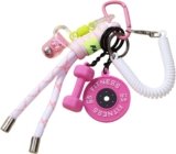 Y2K Designer Rope Keychain Bag Charms Purse, Dumbbell & Barbell Gym Pendant,Gifts for Women Fitness Enthusiasts