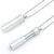 528 Hz Meditation Necklace Breathing Frequency Sound Healing Device by Adjusting The Breathing for Anxiety & Stress Relief Mindfulness (Silver)