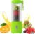 COKUNST Portable Blender, USB Rechargeable Personal Blender for Smoothies, 16 OZ Mini Juicer Mixer with 6 Blades, Small Blenders Cup with 2 Lids, Shake Bottle for Travel, Office, Gym, Kitchen Green