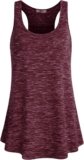 Cestyle Womens Sleeveless Scoop Neck Flowy Loose Fit Workout Shirts Racerback Long Tank Tops
