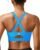 RUNNING GIRL Sports Bra for Women High Support,Molded Cup Strappy Running Sports Bras with Sewn in Pads
