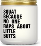 Motivational Fitness Gift for Gym Enthusiast – Inspirational Gifts for Workout Exercise Sports Lover, Encouragement Presents for Friend Women Men Her, Funny Lavender Candle for Christmas Birthday
