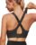 Heathyoga Sports Bra High Impact，Padded High Support Sports Bras for Women Large Bust, Strappy Workout Bras Activewear Bra