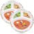 Eaasty 2 Pieces Portion Control Plates Macro Diet Bariatric Divided Control Container Portion Nutrition Plate for Weight Loss Balanced Eating Food Meal Dinner Adults, 8.3 Inch