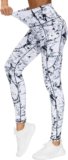 THE GYM PEOPLE Thick High Waist Yoga Pants with Pockets, Tummy Control Workout Running Yoga Leggings for Women
