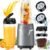 Smoothie Blender, 1100W Personal Blender for Shakes and Smoothies, Blenders and Grinder Combo for Kitchen with 2 * 22 Oz To-Go Cup and Lid for Protein Shake, Baby Food, Frozen Drink
