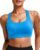 RUNNING GIRL High Impact Sports Bras for Women – Scoop Neck Strappy Sports Bra High Support Moulded Cup Workout Bra