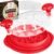 Red Chicken Shredder + 6 Freezer Bags | 20 oz | Hardened, Anti-Slip Chicken Shredder Tool Twist with See-Through Lid | Safer-than-Knives Meat Shredder Tool Twist | Dishwashable | Chicken Puller