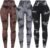 OVESPORT 3 Pack Tie Dye Seamless High Waisted Workout Leggings for Women Scrunch Butt Lifting Yoga Gym Athletic Pants