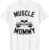 Muscle Mommy Weightlifting mom cool skull gym mother workout T-Shirt